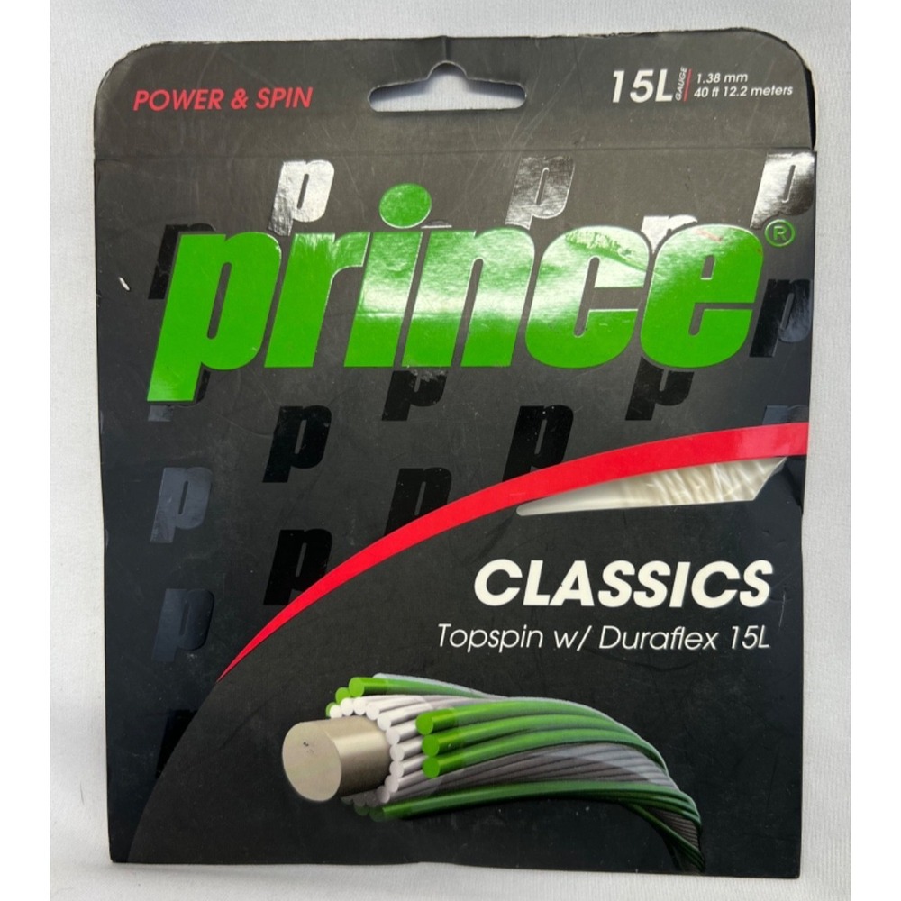 Prince Classics Topspin Duraflex 15L Tennis String Japan 1.38mm 40ft Spin Gut